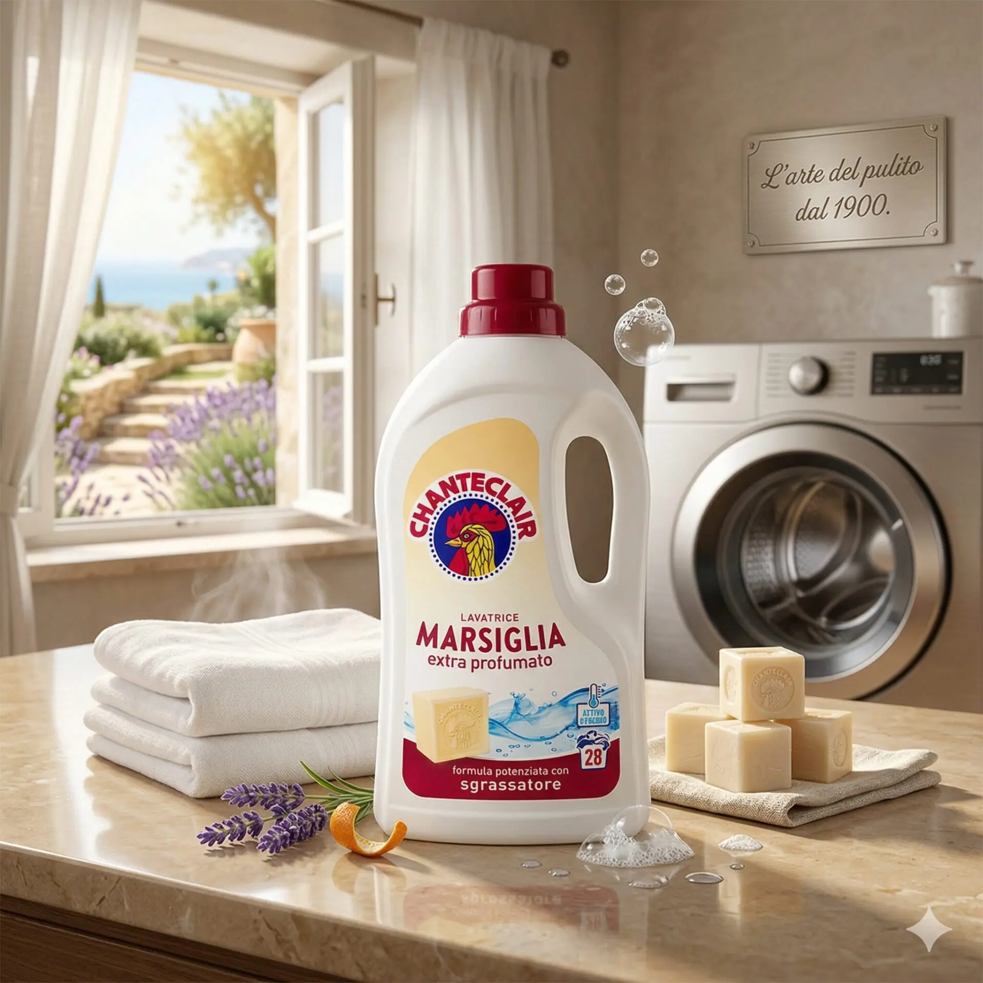 Chanteclair Płyn do Prania Marsylia 1260 ml Naturalna świeżość i tradycja Włoch 28 prań