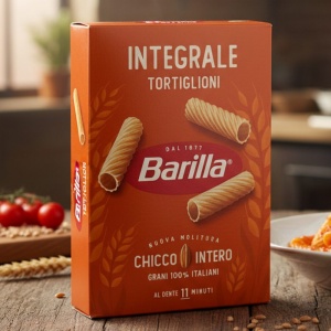 Barilla Pełnoziarniste Tortiglioni 500g – Makaron o Pełnym Smaku i Wysokiej Jakości