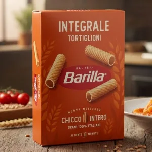 Barilla Pełnoziarniste Tortiglioni 500g – Makaron o Pełnym Smaku i Wysokiej Jakości