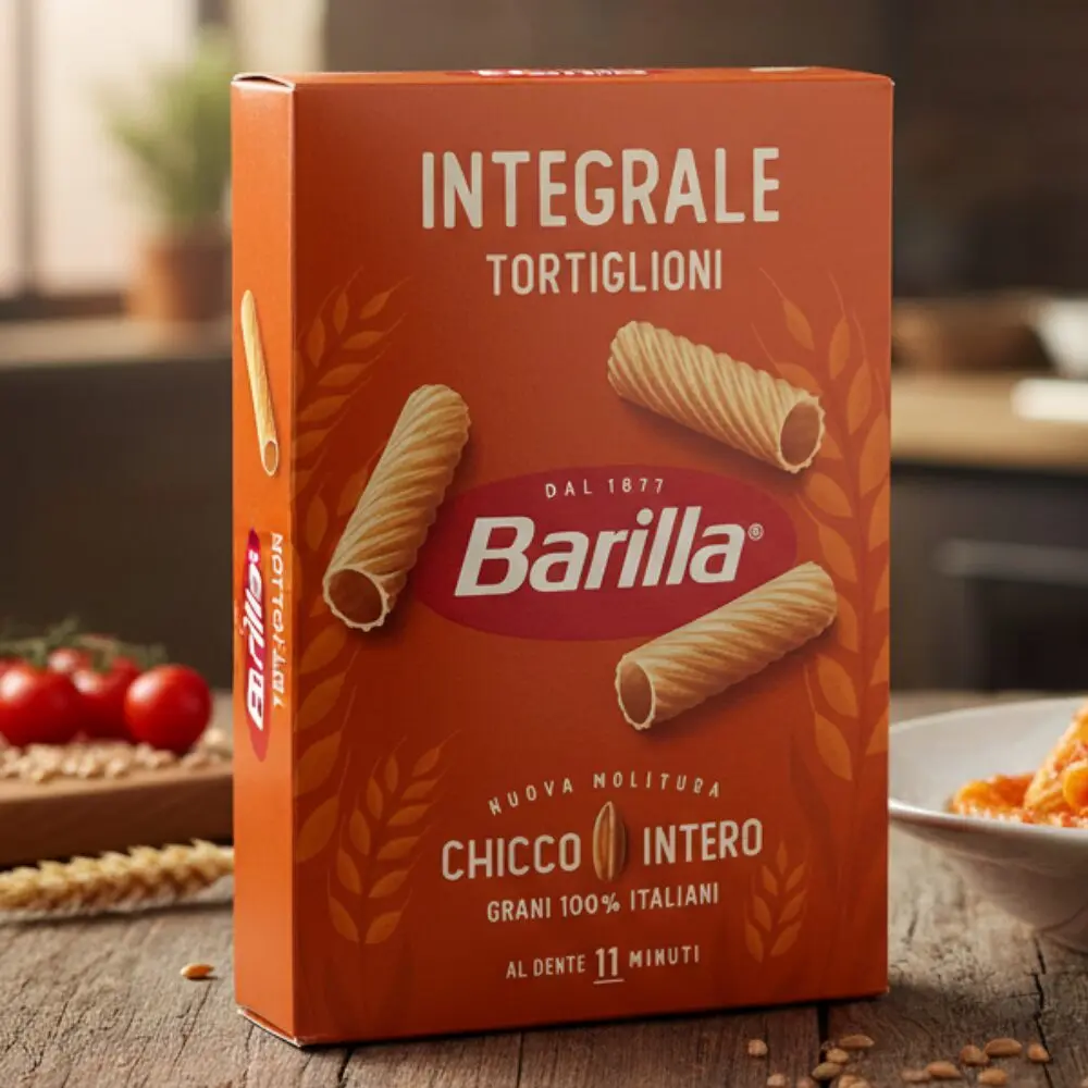 Barilla Pełnoziarniste Tortiglioni 500g – Makaron o Pełnym Smaku i Wysokiej Jakości