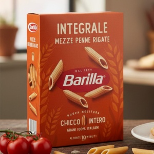 Barilla Mezze Penne Rigate Pełnoziarnisty 500g – makaron rurki