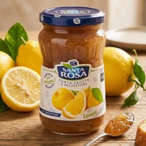Santa Rosa włoski dżem cytrynowy z Sycylijskie cytryny i kawałkami owoców bez konserwantów 350g