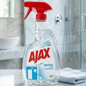 Ajax Crystal Płyn do mycia szyb i luster 0.75l – Czyszczenie Bez Smug