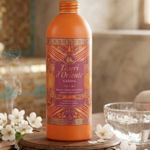 Tesori d'Oriente Karma Aromatyczny Płyn do Kąpieli Kwiat Nashi Cedr 500ml