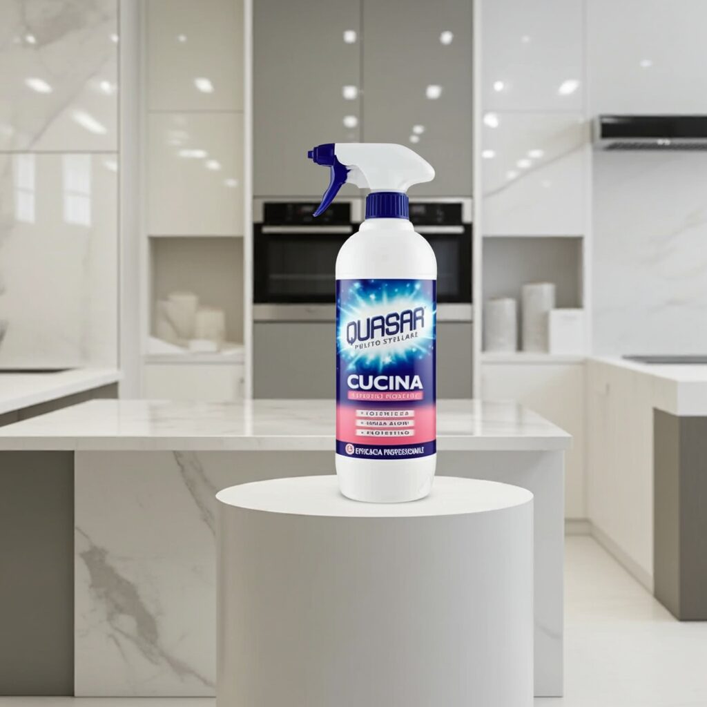 Quasar do Kuchni Spray do Delikatnych Powierzchni – Marmur, Kwarc, Laminaty 580 ml