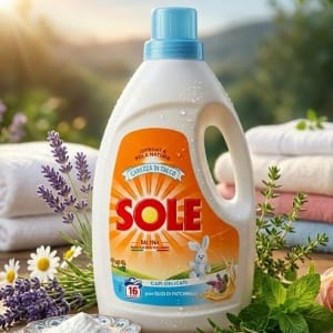 🇮🇹 Puchowa miękkość i zapach, który uzależnia – odkryj włoski sekret pielęgnacji tkanin delikatnych! 🧸🌸 Twoje ulubione wełniane swetry, jedwabne bluzki czy ubranka dziecięce tracą miękkość po zwykłym praniu? Czas na pielęgnację prosto z włoskich domów. Jesteśmy Włochami i sprowadzamy dla Ciebie dokładnie te same, oryginalne produkty, których sami używamy od pokoleń. Żadnej chemii „na eksport” o zmienionych recepturach – u nas kupujesz czystą, włoską autentyczność! 🇮🇹✨ Przedstawiamy: Sole Capi Delicati Carezza di Talco – Żel do Tkanin Delikatnych 1L (16 prań) 💧 wełna, jedwab, bawełna. Carezza di Talco to dosłownie „dotyk talku”. Ten kultowy żel został stworzony z myślą o najdelikatniejszych materiałach, które wymagają absolutnie wyjątkowego traktowania. Jego luksusowa formuła łączy skuteczne oczyszczanie z głębokim odżywieniem włókien. ✨ Dlaczego pokochasz żel Sole Carezza di Talco? Formuła z naturalnym talkiem – otula każde włókno, nadając ubraniom niepowtarzalną, legendarną świeżość klasycznego włoskiego talku. 🌸💨 Egzotyczny olejek z paczuli – działa jak naturalny balsam pielęgnacyjny, sprawiając, że tkaniny stają się niesamowicie miękkie i przyjemne w dotyku. 🌿 Poczujesz różnicę już przy pierwszym założeniu ubrań! Zintegrowany balsam zmiękczający – chroni delikatne ubrania przed mechaceniem, rozciąganiem i kurczeniem. 🧶❌ Bezwzględny dla brudu, czuły dla materiału – skutecznie usuwa plamy w bezpieczny, łagodny dla struktury materiału sposób. 🧼 📝 Jak stosować, aby uzyskać najlepszy efekt? Pranie w pralce: Wlej odpowiednią ilość żelu do szuflady i wybierz program dla tkanin delikatnych lub wełny. 🌀 Pranie ręczne: Dodaj żel do letniej wody, delikatnie ugniataj tkaniny, pozostaw na kilka minut, a następnie dokładnie wypłucz. 👐 Rozkoszuj się kremową pianą i pięknym zapachem! 📋 Specyfikacja produktu: Pojemność: 1 Litr 🧪 Wydajność: 16 pełnych prań 🌀 Kraj pochodzenia: Włochy (oryginalna dystrybucja) 🇮🇹 Zastosowanie: Wełna, jedwab, kaszmir, bawełna, ubranka dziecięce, bielizna.