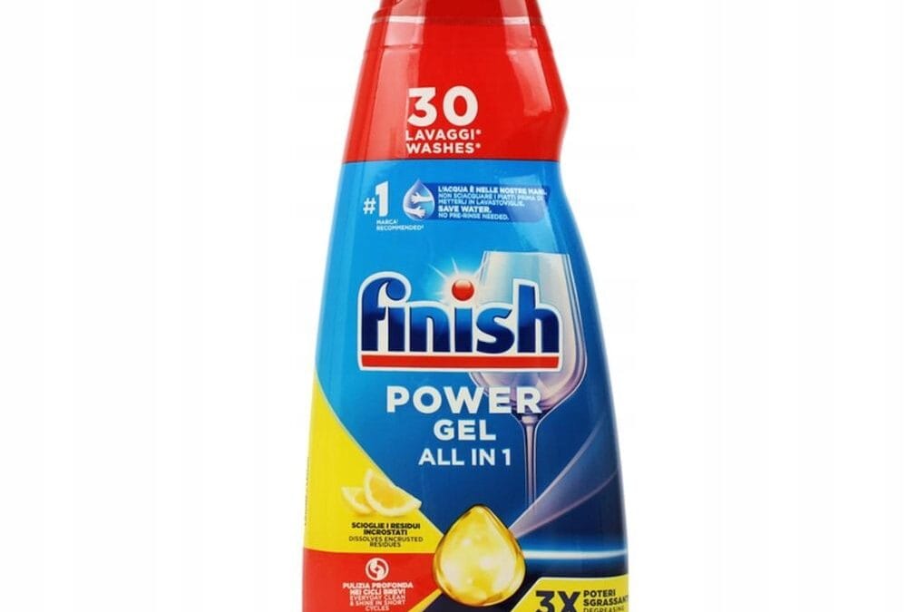 ŻEL ALL IN ONE DO ZMYWARKI FINISH 0,6 L – Kompleksowa czystość i blask Twoich naczyń