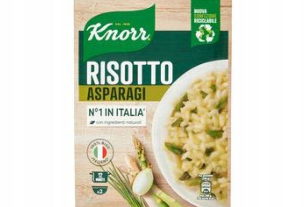 Risotto ze Szparagami od Knorr 175 g – Szybkie i Smaczne Danie Gotowe w 12 Minut!