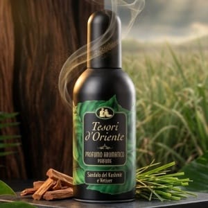 Tesori d'Oriente Sandalo del Kashmir e Vetiver – Męska Esencja Natury 100ml