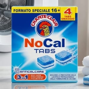 Chanteclair NoCal Tabs - 3 funkcje w 1 tabletce: czyszczenie, ochrona i optymalizacja pralki