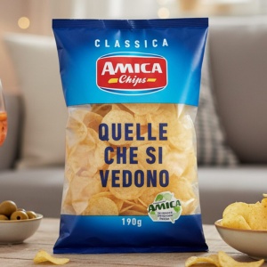 Amica Chips Classica – włoskie chipsy chrupiące 190 g