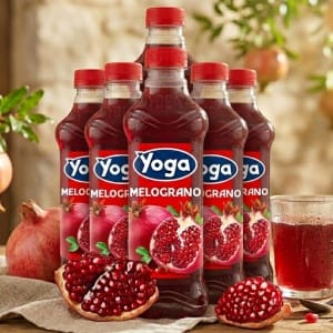 6x Yoga Melograno naturalny sok granatowy bez sztucznych dodatków, bogaty w antyoksydanty i witaminy 1L