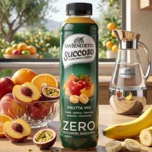 San Benedetto Succoso Zero Frutta Mix 400 ml – Włoski napój owocowy bez cukru