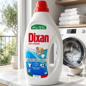 Włoski Żel do Prania Dixan Anti-Odore Likwiduje Zapachy 22p 990ml Oryginał