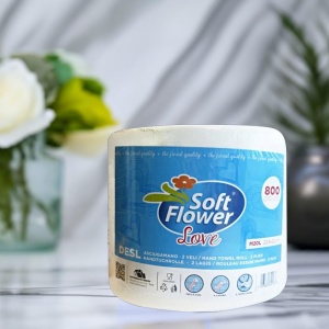 Soft Flower Love ręczniki papierowe 2-warstwowe XXL