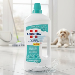 Amuchina Płyn do Dezynfekcji Podłóg 1,25L - Aloes, Usuwa 99,9% Bakterii