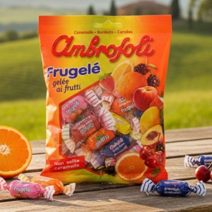 Ambrosoli Frugelè Żelki Owocowe 150g - Włoskie Żelki z Sokiem Owocowym
