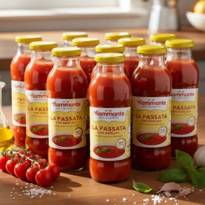 12x La Fiammante Passata z Bazylią 680g