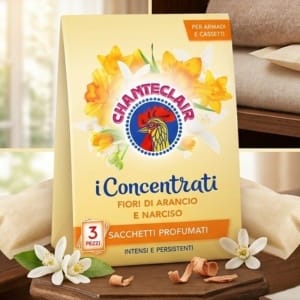 Chanteclair Saszetki Zapachowe do Szaf Narcyz i Pomarańcza 3szt