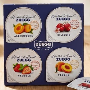 Zuegg Włoski Dżem w Porcjach 4x25g - Zestaw 4 Smaków - Konfitury Mini w Monoporcjach