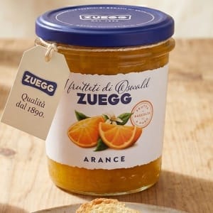 Zuegg Marmolada Pomarańczowa - Włoska Konfitura z Gorzkich Pomarańczy Bezglutenowa i wegańska,320 g