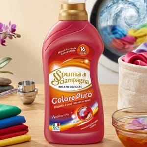 Spuma di Sciampagna Colore Puro – Płyn Do Prania Kolorów i Tkanin Delikatnych 800 ml 16 Prań