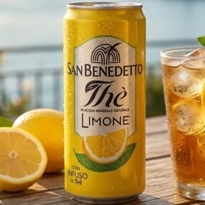 San Benedetto Thè al Limone – Włoska mrożona herbata cytrynowa w puszce 330ml