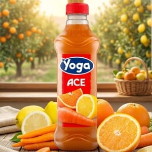 Yoga ACE – Włoski napój wieloowocowy z witaminami 1L | Pomarańcza, Marchew, Cytryna