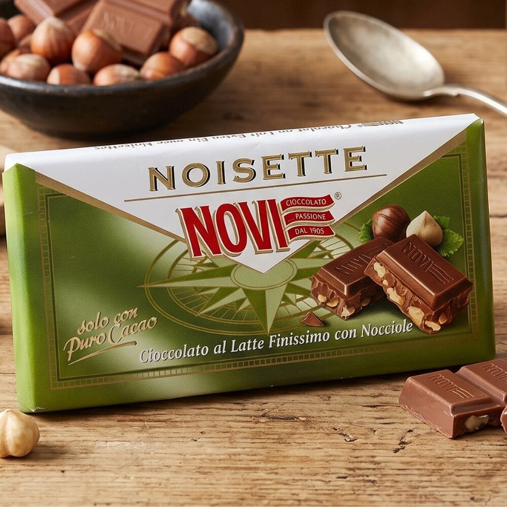 Włoska Czekolada Mleczna z Orzechami Novi Noisette 100g