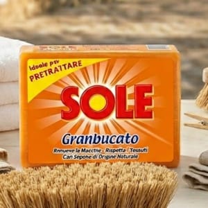 Włoskie Żółte Mydło Odplamiające Sole Granbucato 250g Do Prania Ręcznego Oryginalne z Włoch