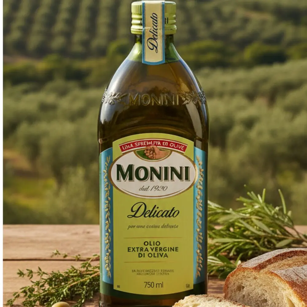 Monini Delicato Oliwa z Oliwek Extra Vergine 750ml - Delikatna i Łagodna