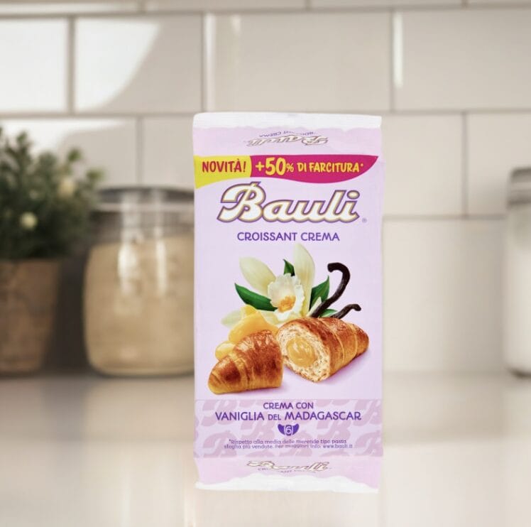 Włoskie Rogaliki Bauli z kremem waniliowym 6 x 50 g