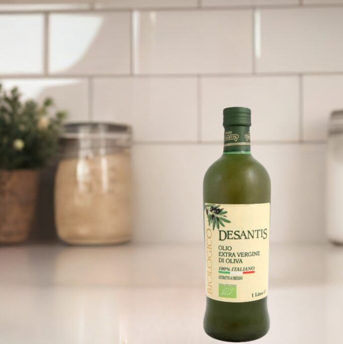 Butelka 1L Desantis oliwa extra vergine BIO – 100% włoska organiczna oliwa z oliwek.