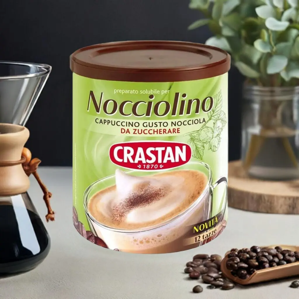 Crastan Nocciolino Cappuccino Orzechowe, Włoska Kawa Rozpuszczalna
