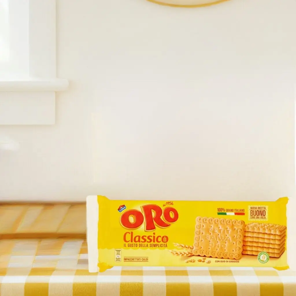 Oro Saiwa Classico Herbatniki 500g - Kultowe Włoskie Ciasteczka Śniadaniowe
