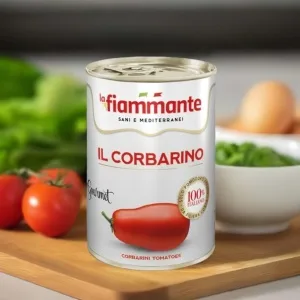 Puszka La Fiammante pomidory Corbarino 400g, rzadkie pomidorki gourmet.