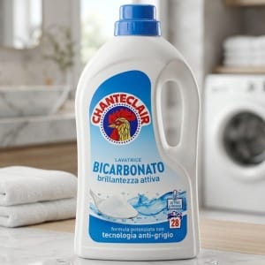 Chanteclair Lavatrice Bicarbonato – Włoskie Żel do prania z sodą oczyszczoną 28 prań 1260 ml
