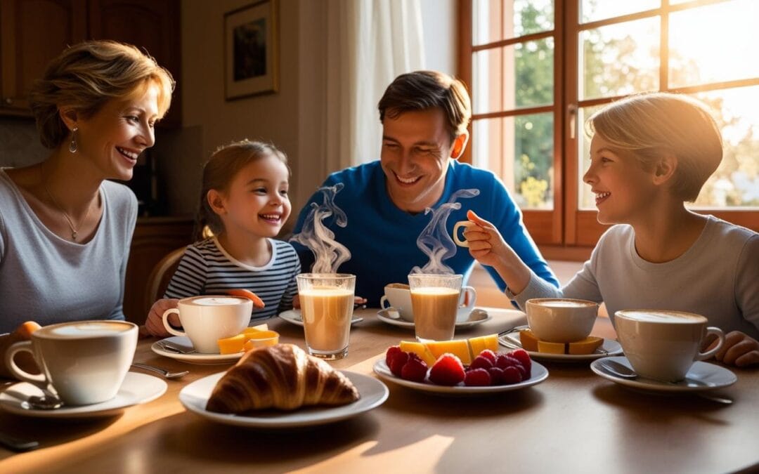 Idealna poranna chwila – śniadanie z aromatycznym cappuccino