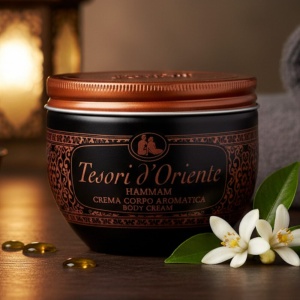 Tesori d'Oriente Krem do Ciała Hammam 300ml - Olejek Arganowy i Kwiat Pomarańczy