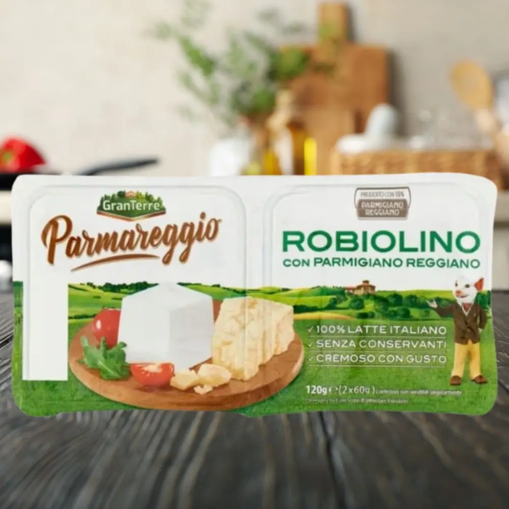 Robiolino Parmareggio |Serek kremowy 100% włoskiego mleka z 15% Parmezan