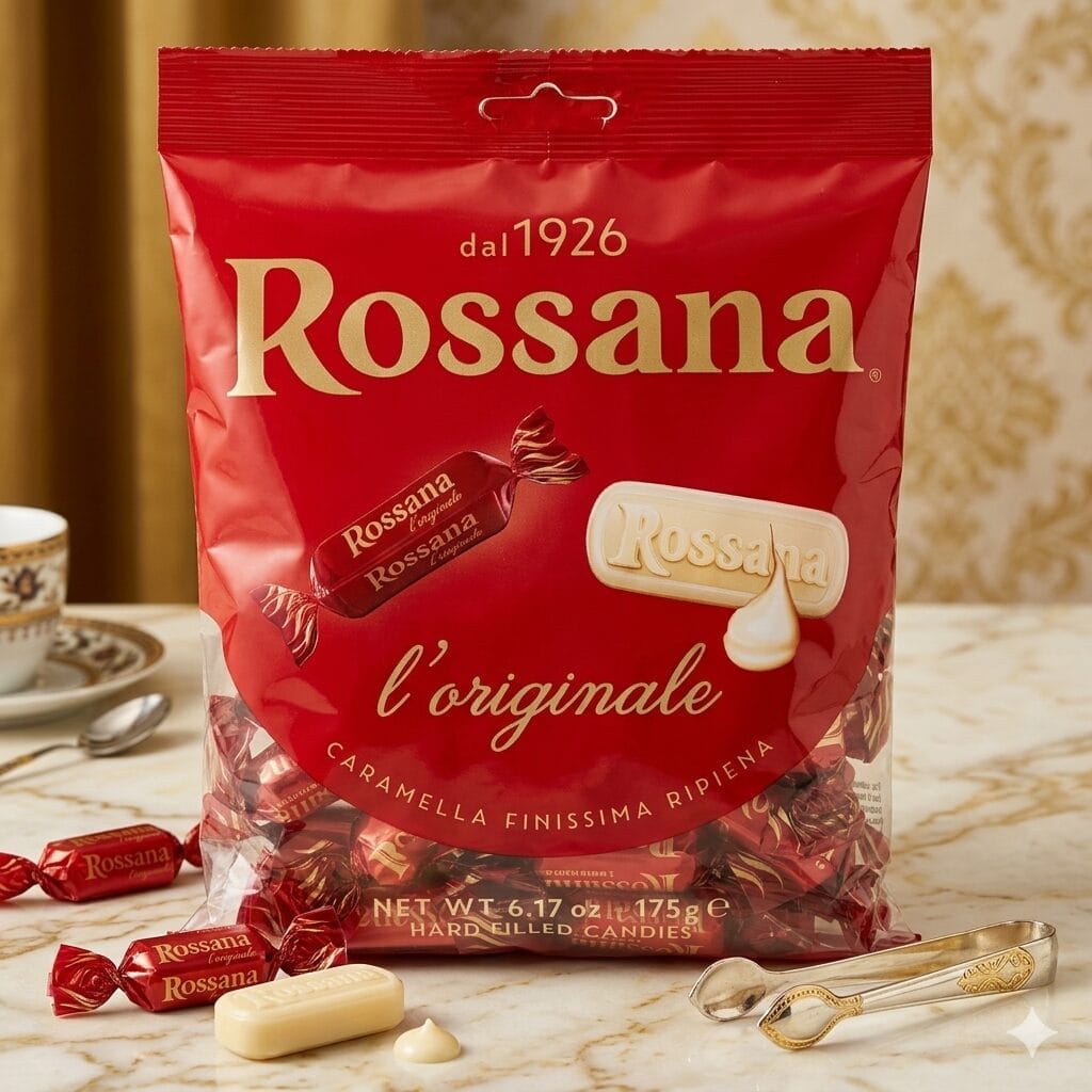 Cukierki Rossana 175g – Kultowe Włoskie Cukierki z Nadzieniem
