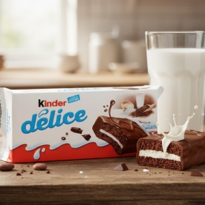 Ferrero Kinder Delice 10 szt. Włoskie Ciastka Czekoladowe z Mlekiem 390 g