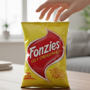 Fonzies Originali Chrupiące Kukurydziane Paluszki Serowe Niesmażone 100g