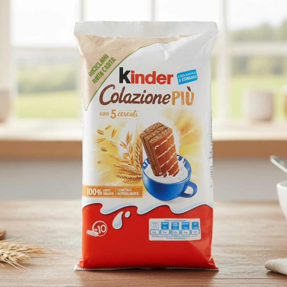 Kinder Colazione Più 10 szt. – Włoskie ciastka śniadaniowe z 5 zbóż 290g