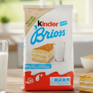 Kinder Brioss z Mlekiem – Włoskie Ciastka Śniadaniowe 10 sztuk 270 g