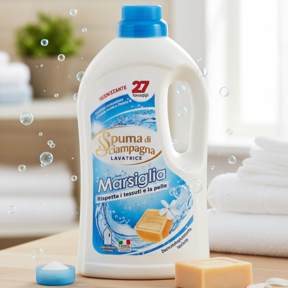 SPUMA DI SCIAMPAGNA Marsylia Włoski Uniwersalny płyn do prania 1,215 L