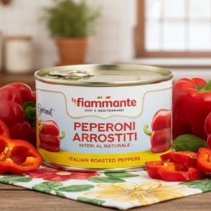 Fiammante Włoska Papryka Gourmet Pieczona w całości – Naturalna, gotowa do spożycia 350g