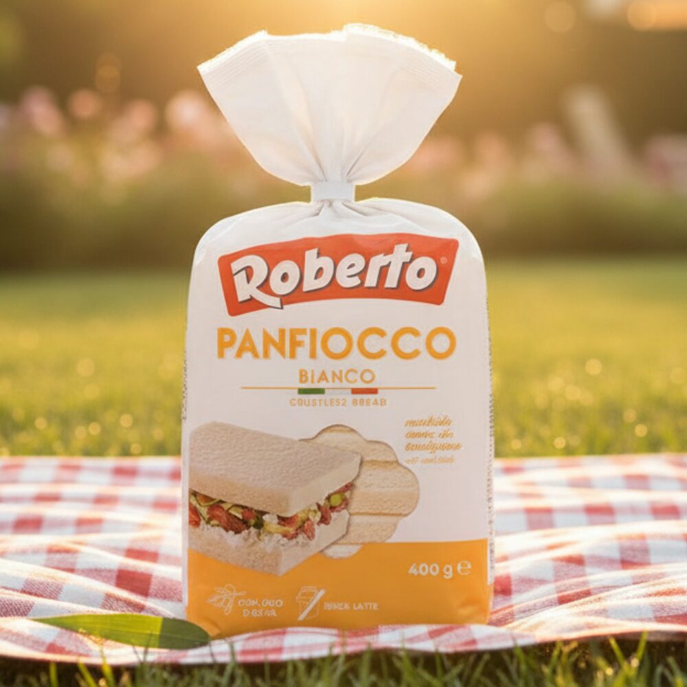 Włoski chleb Roberto Panfiocco Bianco Bez tłuszczów zwierzęcych, i mleka 400 g