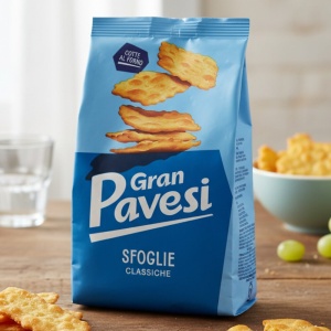 Gran Pavesi Le Sfoglie Classiche 180g Włoskie Chrupiąc Krak Piecz w Piecu