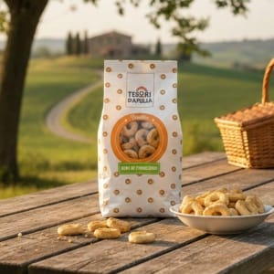 Włoskie Precelki Taralli Tarallini Semi di Finocchio Kminek TESORI 200g